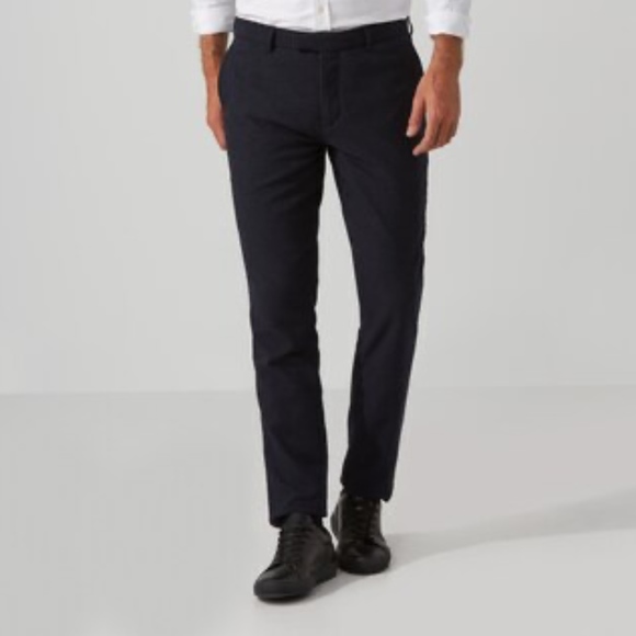 Frank & Oak textured trousers navy 34/34 - Picture 1 of 8
